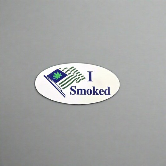 “I Smoked” Parody Stickers – American “I Voted” Edition